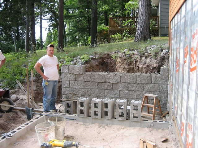 Retaining Wall Block Work