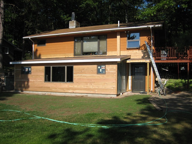 Cedar Siding a New Addition