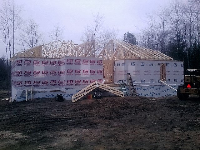 Roof Framing for New Home